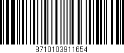 Código de barras (EAN, GTIN, SKU, ISBN): '8710103911654'