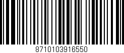 Código de barras (EAN, GTIN, SKU, ISBN): '8710103916550'