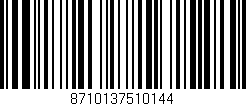 Código de barras (EAN, GTIN, SKU, ISBN): '8710137510144'