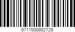 Código de barras (EAN, GTIN, SKU, ISBN): '8711500802729'