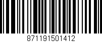 Código de barras (EAN, GTIN, SKU, ISBN): '871191501412'