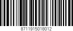Código de barras (EAN, GTIN, SKU, ISBN): '8711915018012'