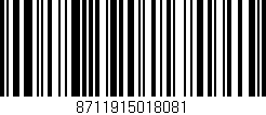 Código de barras (EAN, GTIN, SKU, ISBN): '8711915018081'