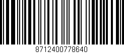 Código de barras (EAN, GTIN, SKU, ISBN): '8712400778640'
