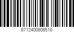 Código de barras (EAN, GTIN, SKU, ISBN): '8712400806510'