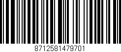 Código de barras (EAN, GTIN, SKU, ISBN): '8712581479701'