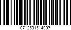 Código de barras (EAN, GTIN, SKU, ISBN): '8712581514907'