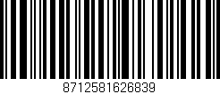 Código de barras (EAN, GTIN, SKU, ISBN): '8712581626839'