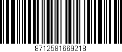 Código de barras (EAN, GTIN, SKU, ISBN): '8712581669218'