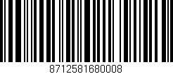 Código de barras (EAN, GTIN, SKU, ISBN): '8712581680008'