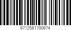 Código de barras (EAN, GTIN, SKU, ISBN): '8712581700874'
