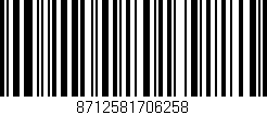 Código de barras (EAN, GTIN, SKU, ISBN): '8712581706258'
