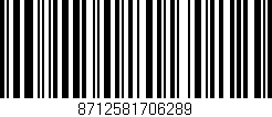 Código de barras (EAN, GTIN, SKU, ISBN): '8712581706289'