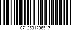 Código de barras (EAN, GTIN, SKU, ISBN): '8712581706517'