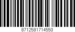 Código de barras (EAN, GTIN, SKU, ISBN): '8712581714550'