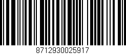 Código de barras (EAN, GTIN, SKU, ISBN): '8712930025917'