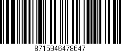 Código de barras (EAN, GTIN, SKU, ISBN): '8715946478647'
