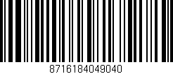 Código de barras (EAN, GTIN, SKU, ISBN): '8716184049040'