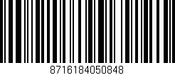 Código de barras (EAN, GTIN, SKU, ISBN): '8716184050848'