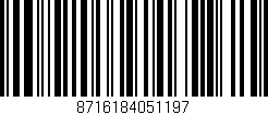 Código de barras (EAN, GTIN, SKU, ISBN): '8716184051197'