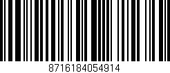 Código de barras (EAN, GTIN, SKU, ISBN): '8716184054914'
