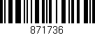 Código de barras (EAN, GTIN, SKU, ISBN): '871736'