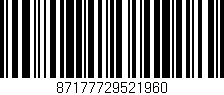 Código de barras (EAN, GTIN, SKU, ISBN): '87177729521960'