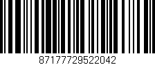 Código de barras (EAN, GTIN, SKU, ISBN): '87177729522042'