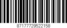 Código de barras (EAN, GTIN, SKU, ISBN): '87177729522158'