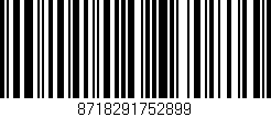 Código de barras (EAN, GTIN, SKU, ISBN): '8718291752899'