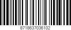 Código de barras (EAN, GTIN, SKU, ISBN): '8718637036102'