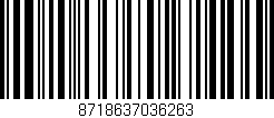 Código de barras (EAN, GTIN, SKU, ISBN): '8718637036263'