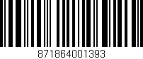 Código de barras (EAN, GTIN, SKU, ISBN): '871864001393'