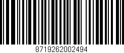 Código de barras (EAN, GTIN, SKU, ISBN): '8719262002494'