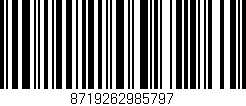 Código de barras (EAN, GTIN, SKU, ISBN): '8719262985797'