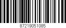 Código de barras (EAN, GTIN, SKU, ISBN): '87219051085'