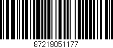 Código de barras (EAN, GTIN, SKU, ISBN): '87219051177'