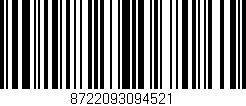 Código de barras (EAN, GTIN, SKU, ISBN): '8722093094521'