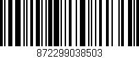 Código de barras (EAN, GTIN, SKU, ISBN): '872299038503'