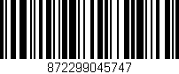 Código de barras (EAN, GTIN, SKU, ISBN): '872299045747'