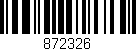 Código de barras (EAN, GTIN, SKU, ISBN): '872326'