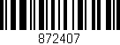 Código de barras (EAN, GTIN, SKU, ISBN): '872407'