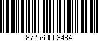 Código de barras (EAN, GTIN, SKU, ISBN): '872569003484'