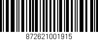 Código de barras (EAN, GTIN, SKU, ISBN): '872621001915'