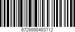 Código de barras (EAN, GTIN, SKU, ISBN): '8726888483712'