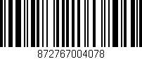 Código de barras (EAN, GTIN, SKU, ISBN): '872767004078'