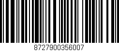 Código de barras (EAN, GTIN, SKU, ISBN): '8727900356007'