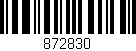 Código de barras (EAN, GTIN, SKU, ISBN): '872830'