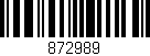 Código de barras (EAN, GTIN, SKU, ISBN): '872989'