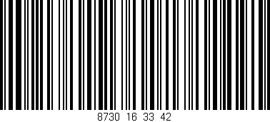 Código de barras (EAN, GTIN, SKU, ISBN): '8730_16_33_42'